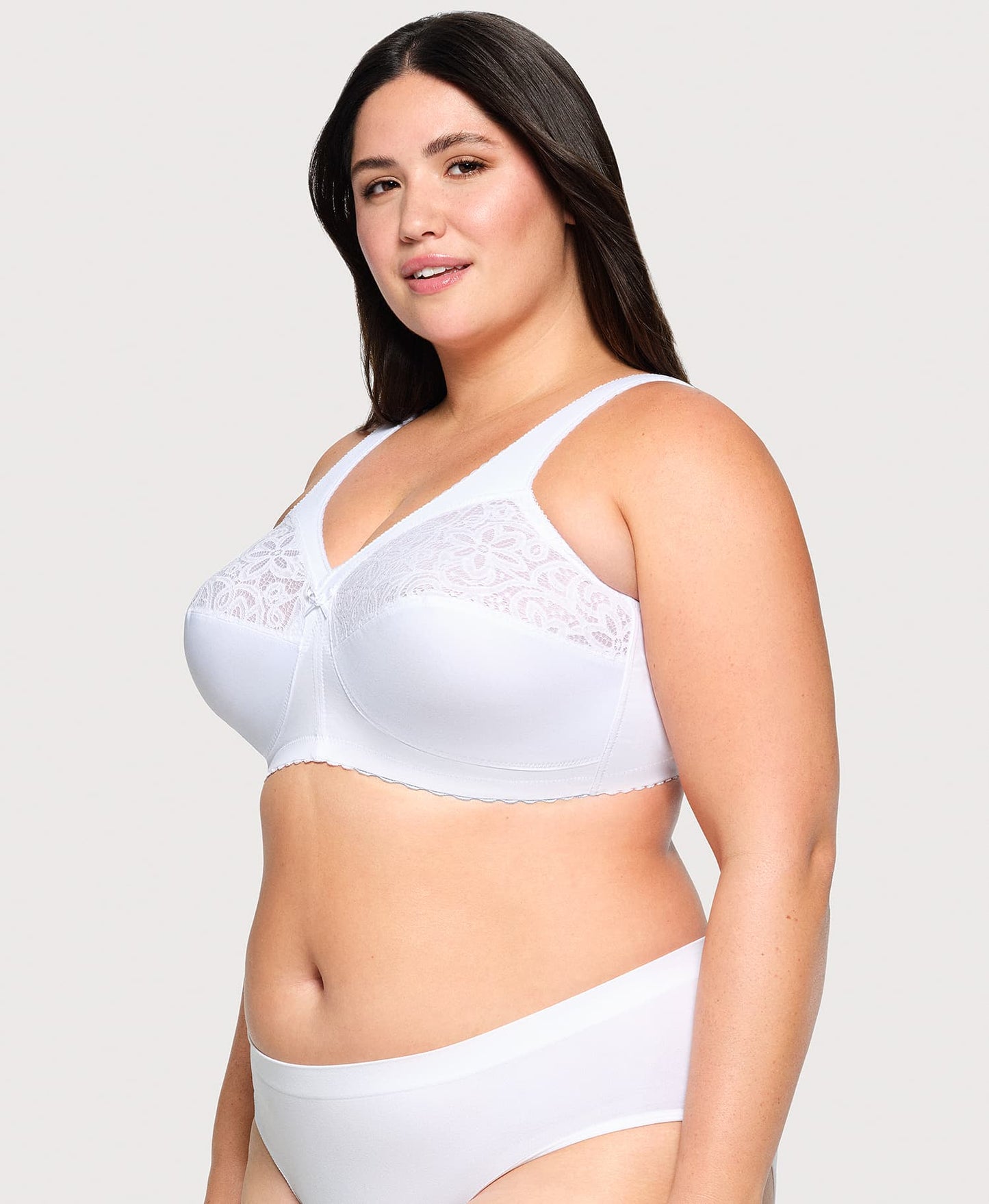 MagicLift Cotton Support Bra White