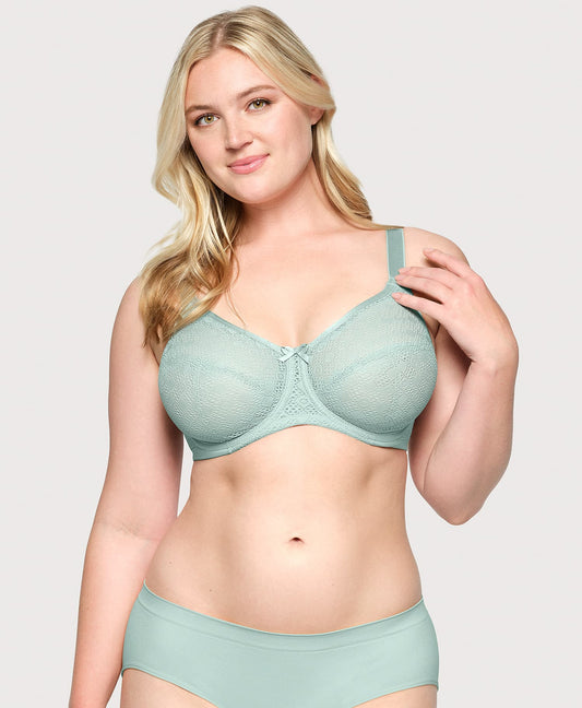 Lace Comfort WonderWire Bra Jade