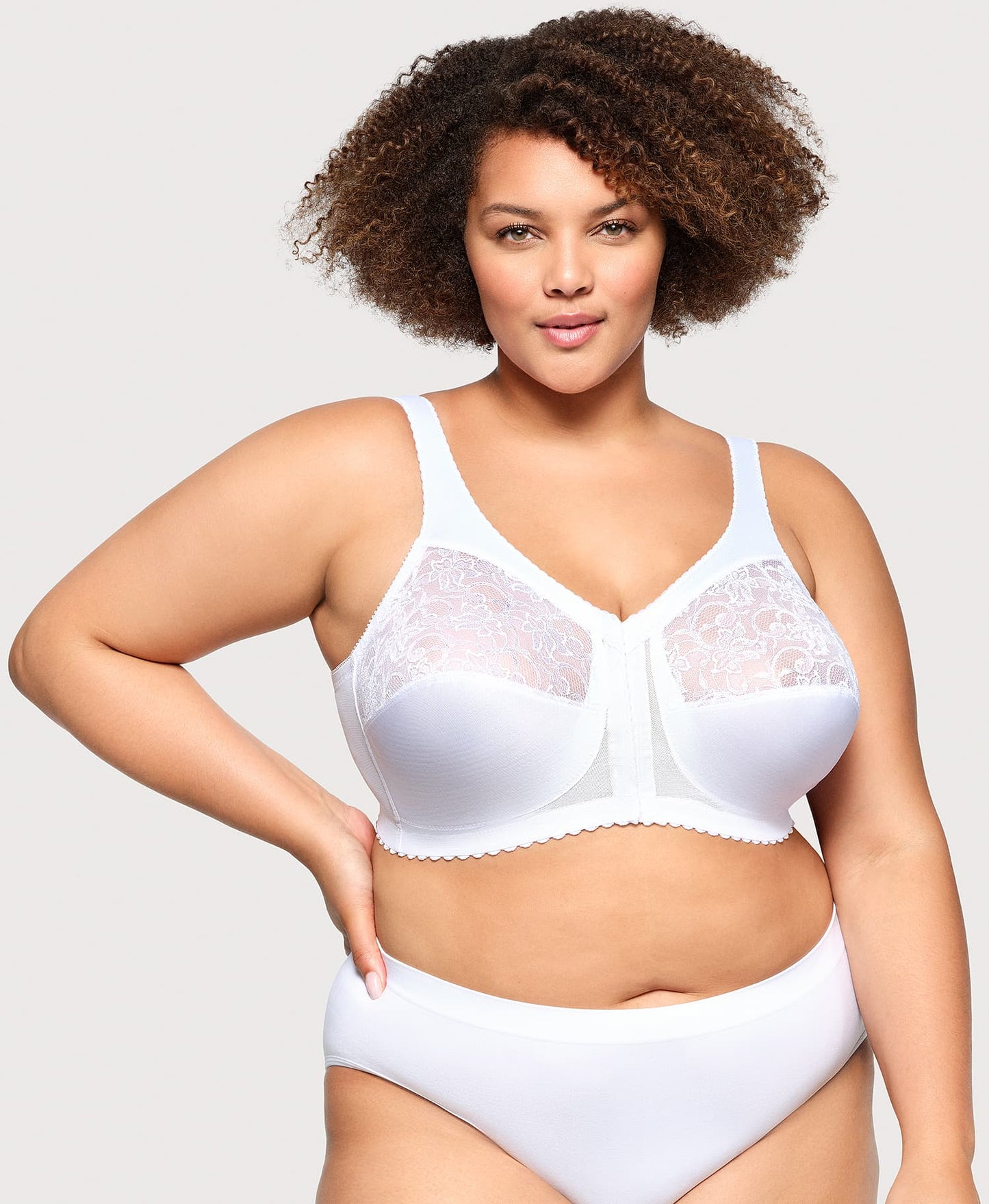 MagicLift Front-Closure Support Bra White