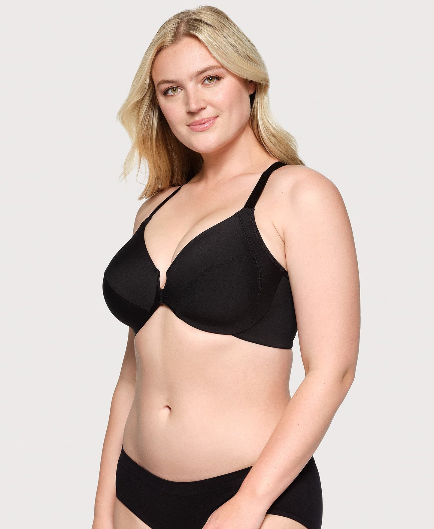Front-Closure Smoothing WonderWire Bra Black