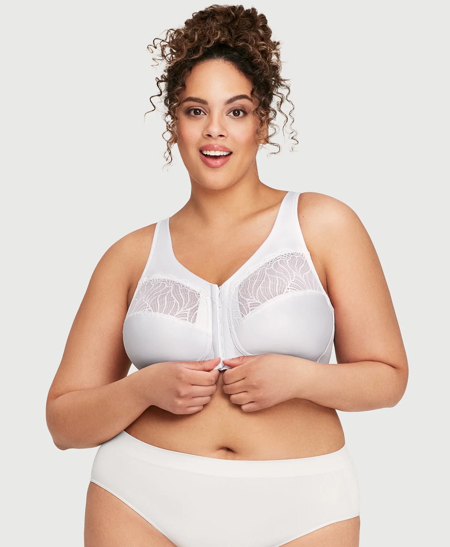 MagicLift Front-Closure Natural Shape Bra White