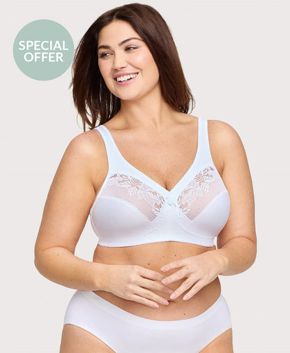 MagicLift Minimizer Bra White